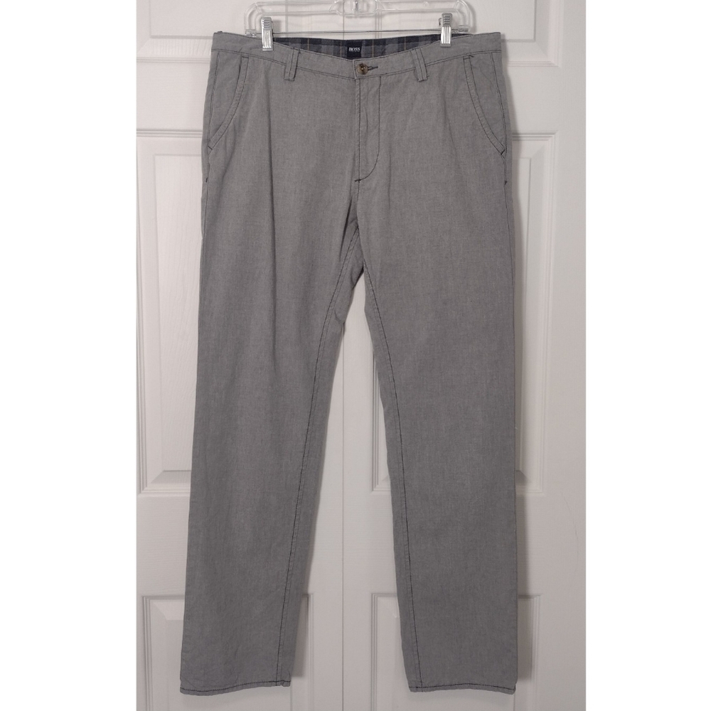 Boss Hugo Boss Rice Slim Fit Trouser Pants Grey Size 36